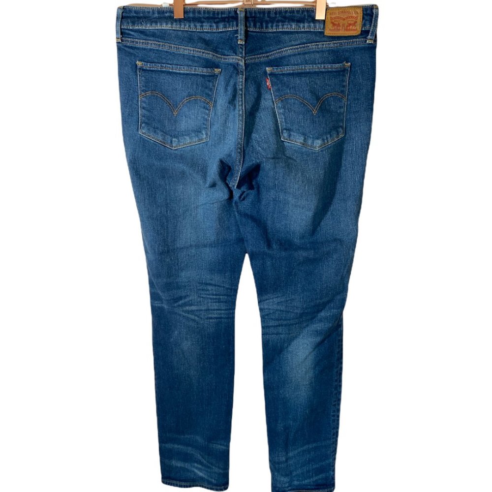 Levi's 712 Slim Medium Wash Denim Jeans Womens Size 33 actual W36xL31 - Picture 2 of 5